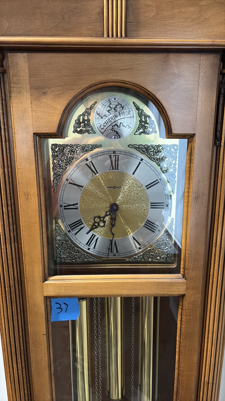 lot 37 image: Howard miller tempus fugit grandmother clock