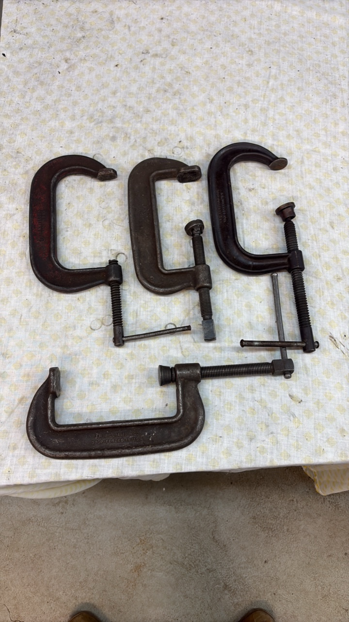 lot 79 image: (4) C-Clamps