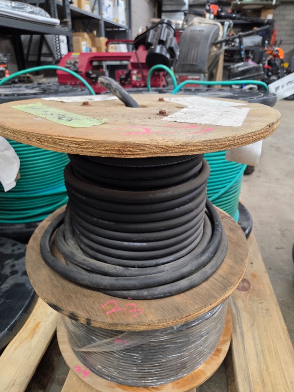 lot 23 image: Partial Spool of Southwire Royal 20 AWG Welding Cable