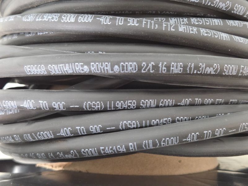 lot 43 image: 70 ft Reel of SOOW 83 600V Power Cable