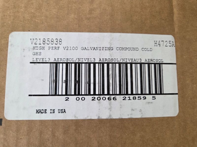 lot 78 image: 6 cases of Rust-Oleum Cold Galvanized Compound Spray Aerosol 20oz Can -