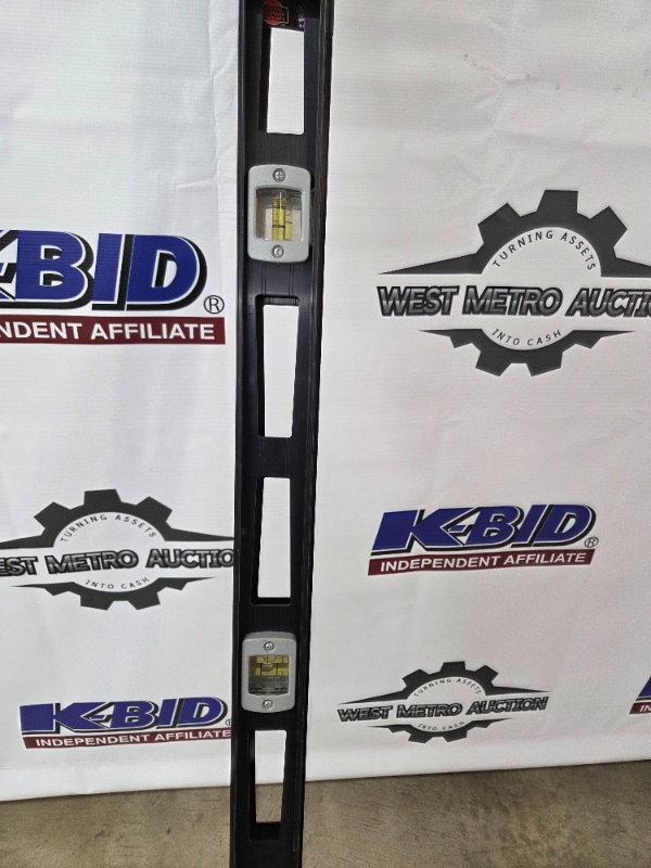 lot 83 image: 2 Pack - Johnson 78 Heavy Duty Magnetic Aluminum Box Level - NEW - 2 Pack