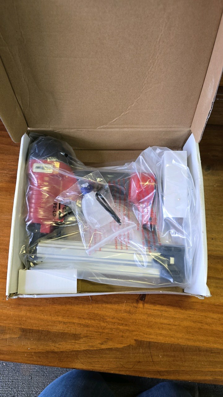 lot 52 image: NIB Tool Shop Brad Nailer Stapler 18 ga