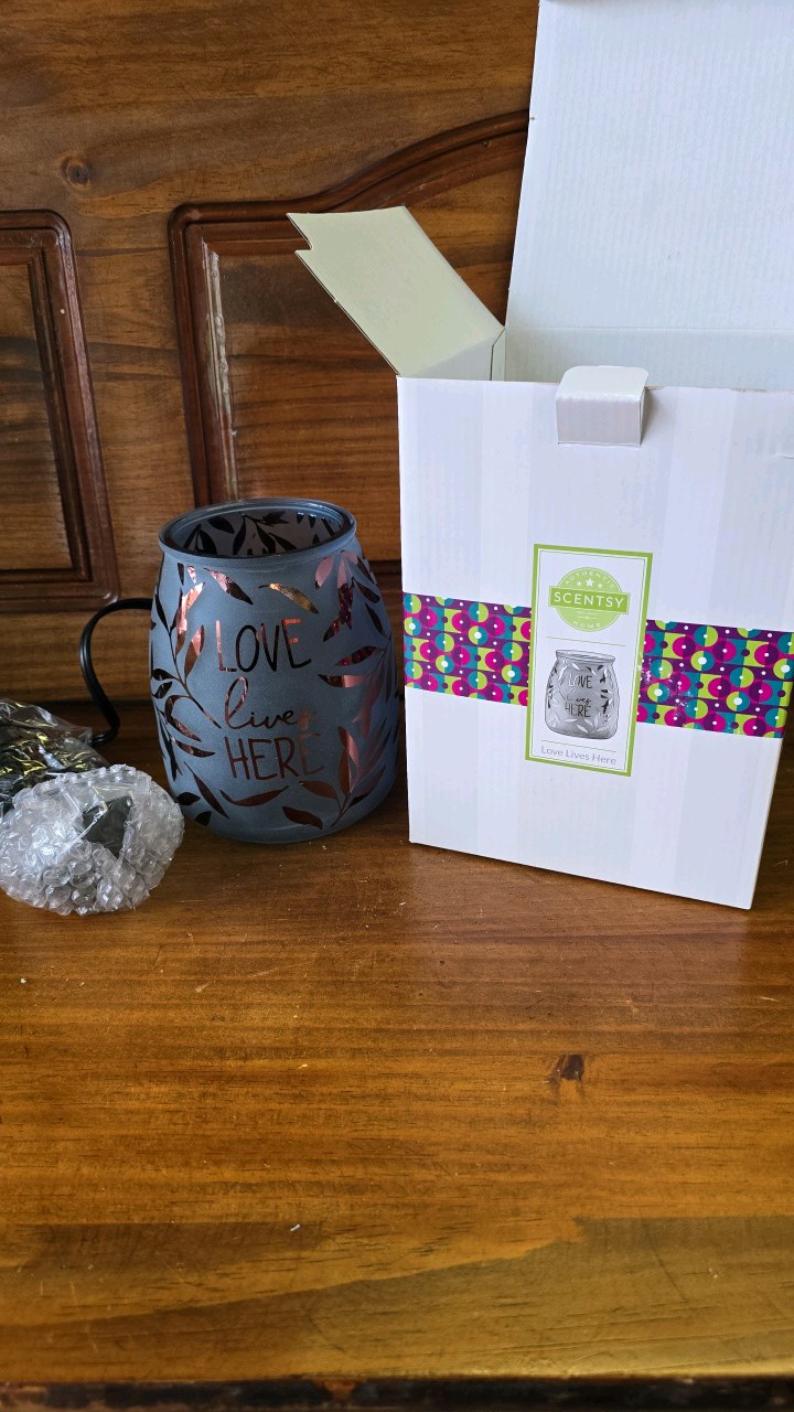 lot 73 image: NIB Scentsy Love Lives Here warmer