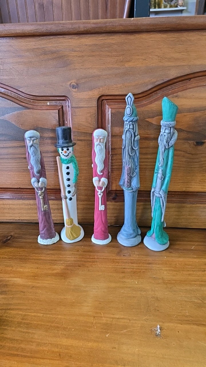 lot 95 image: 5 Tall Skinny Figurines
