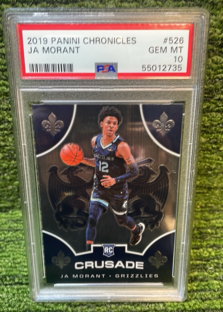 lot 104A image: 2019 Panini Chronicles Crusade JA MORANT PSA graded 10 Grizzlies