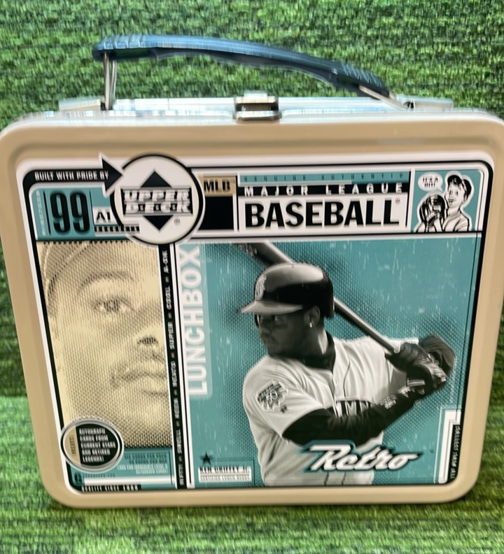 lot 11 image: Upper Deck 1999 Ken Griffey Jr. Retro Lunchbox Seattle Mariners and Mickey Mantle New York Yankees