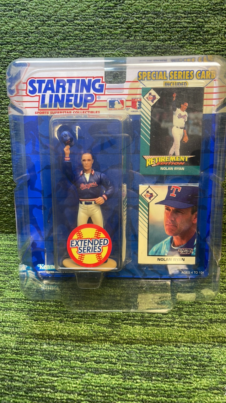 lot 112A image: 1993 Starting Lineup Extended Series, Nolan Ryan Retirement Edition, Texas Rangers