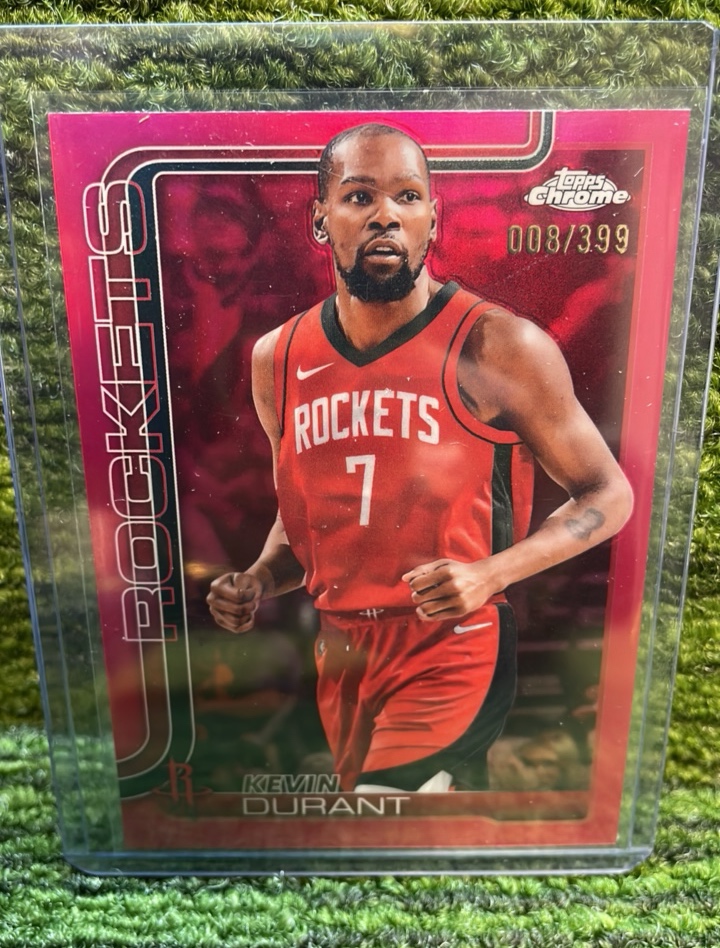lot 151 image: 202526 Topps Chrome Basketball Kevin DURANT399 Houston Rockets
