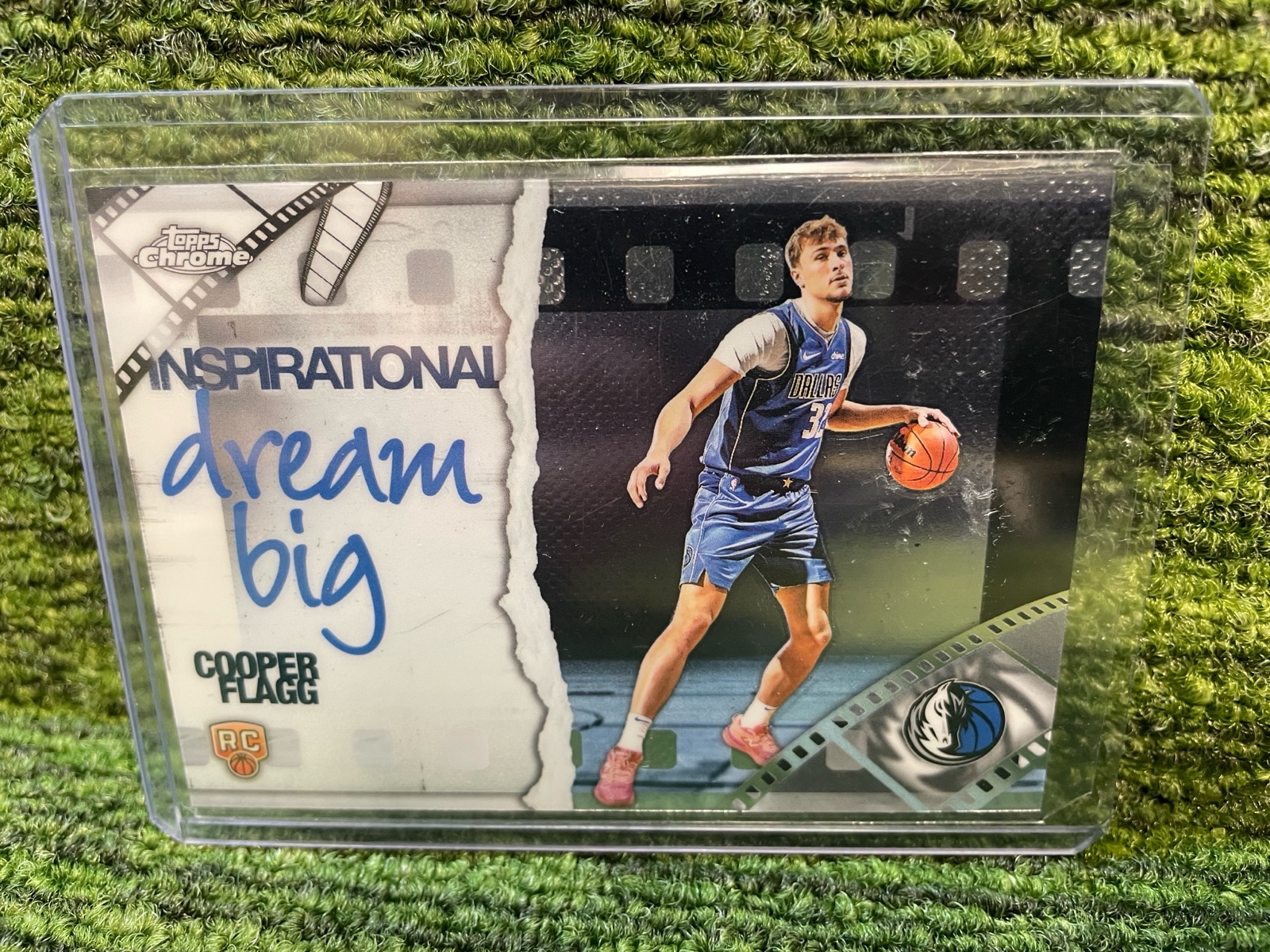 lot 157 image: 202526 Topps Chrome Basketball Cooper Flagg INSPIRATIONAL Dream Big Insert RC rookie card Dallas Mavericks