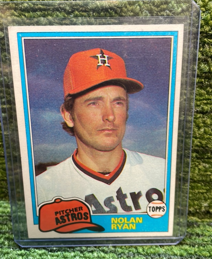 lot 160 image: 1981 Topps MLB Nolan Ryan Houston Astros HOF