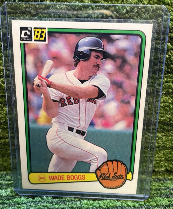 lot 161 image: 1983 Donruss Wade Boggs Rookie Card, Boston Red Sox