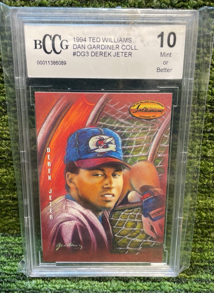 lot 169 image: 1994 Ted Williams Derek Jeter Collection- Derek Jeter BCCG graded 10