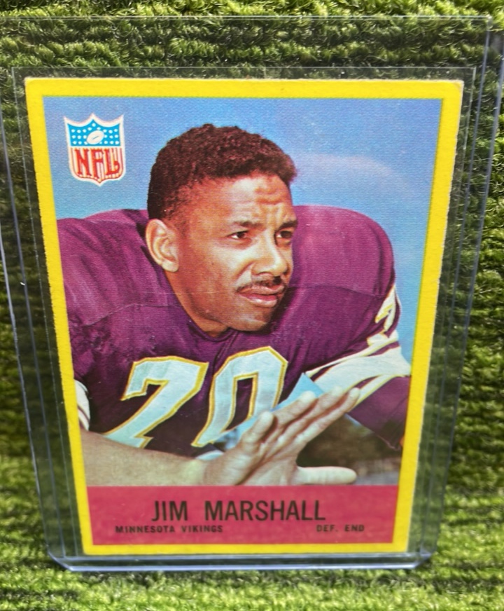 lot 19 image: 1967 Philadelphia Football Jim Marshall, Minnesota Vikings Defensive End, NFL