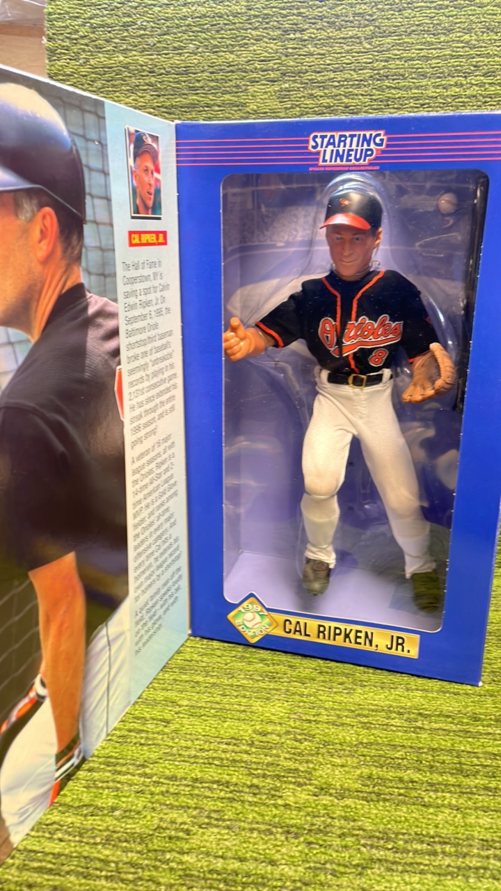 lot 194 image: 1997 Hasbro Starting Lineup Cal Ripken Jr., Fully Poseable Jumbo Action Figure
