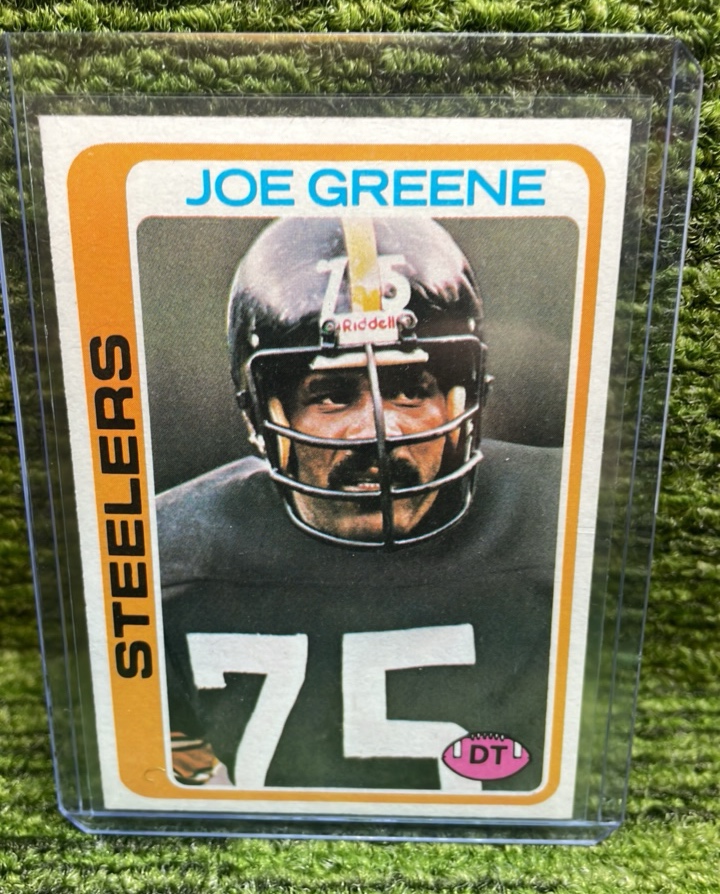 lot 20 image: 1978 Topps, Joe Greene, Pittsburgh Steelers Defensive Tackle HOF