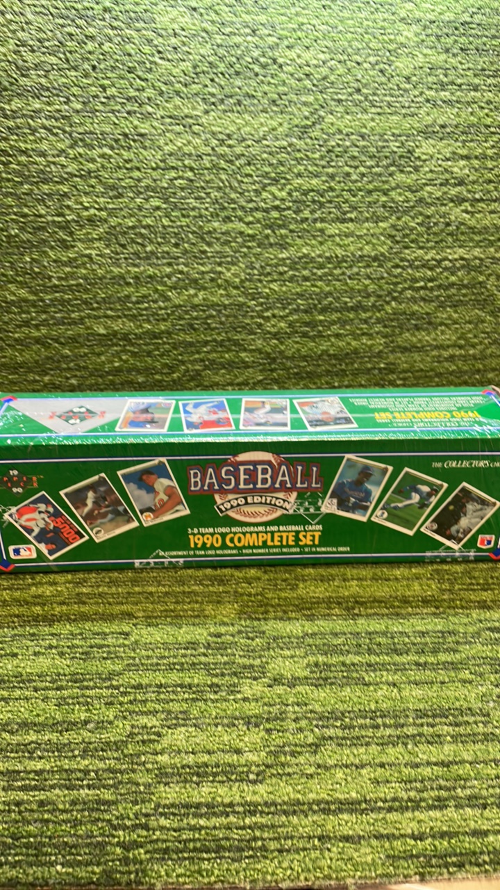 lot 213 image: 1990 Upper Deck Baseball complete set Factory Sealed
