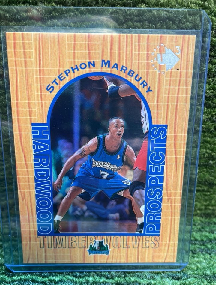 lot 219 image: 1996 Upper Deck UD3, Stephon Marbury Rookie Card Minnesota Minnesota Timberwolves