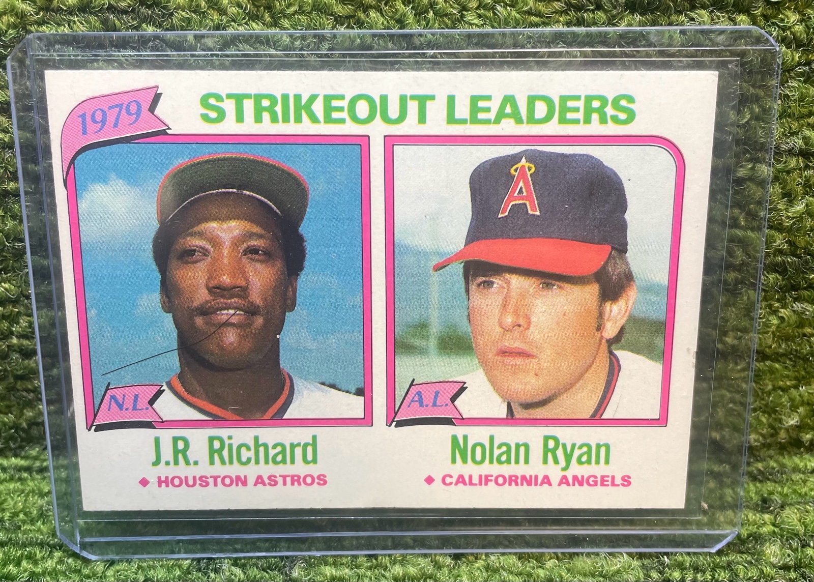 lot 22 image: 1980 Topps Strikeout Leaders Nolan Ryan & J.R.Richard