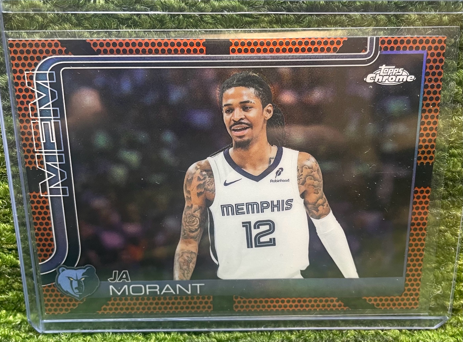 lot 220C image: 202526 Topps Chrome Basketball JA MORANT basketball parallel Memphis Grizzlies