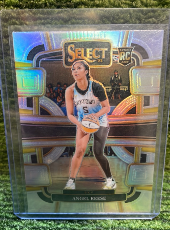 lot 222 image: 2024 Select Angel Reese rookie card RC Refractor