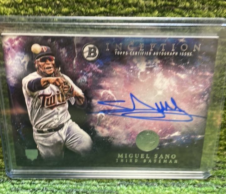 lot 223 image: 2016 Topps Inception Certified Autograph, Miguel Sano, Minnesota Twins