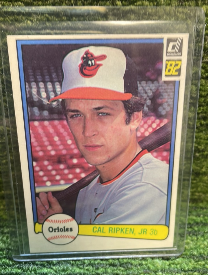 lot 228 image: 1982 Donruss, MLB, Cal Ripken Jr. Rookie Card RC Baltimore Orioles
