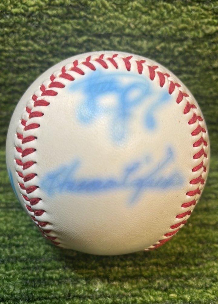 lot 254 image: Harmon Killebrew Autograph, along with other Twins, Michael, Kadeer, and more . poor condition autographs have faded, but still COOL