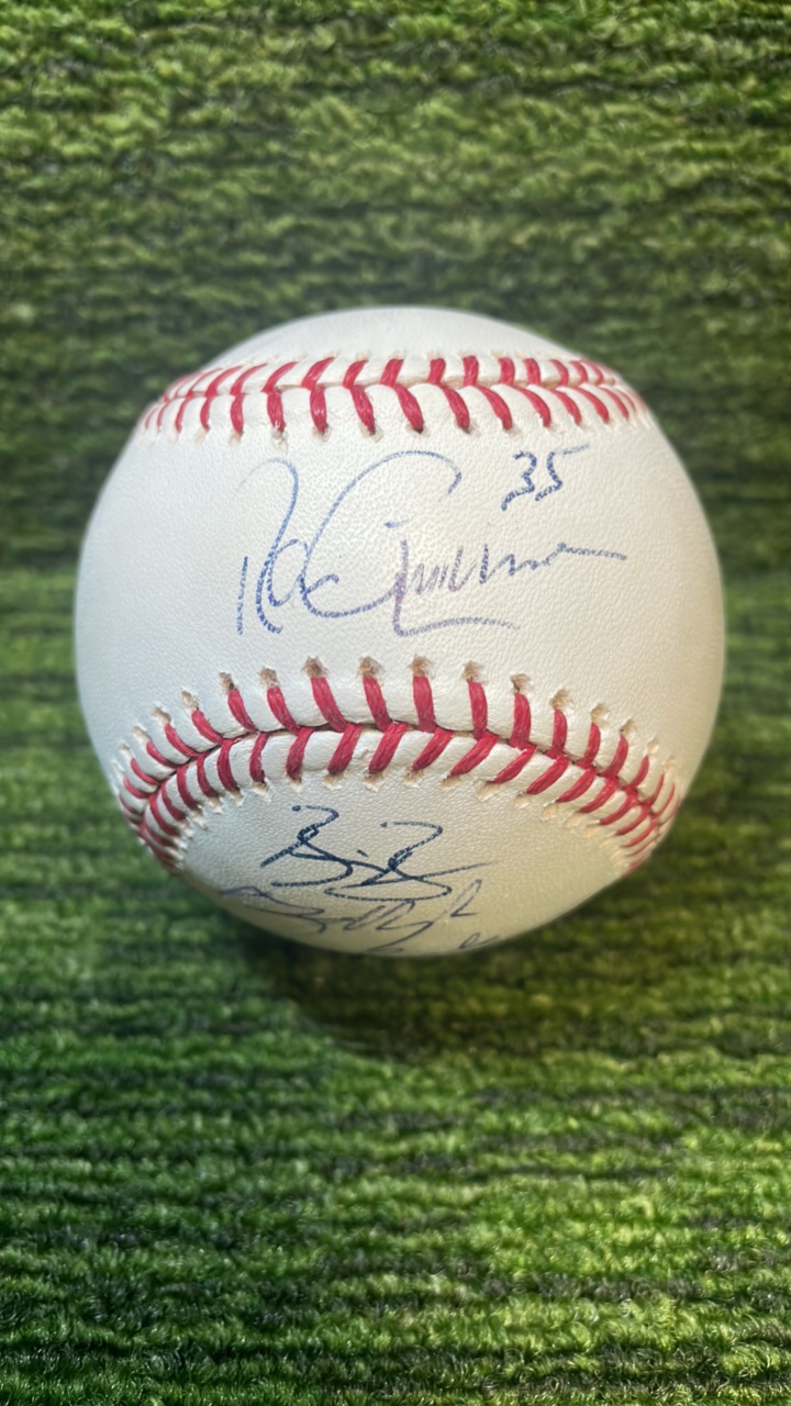 lot 255 image: Multiple autograph baseball by