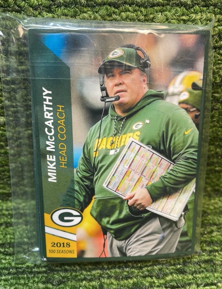 lot 259 image: 2018 Green Bay Packers Police Pack, Mike McCarthy Head Coach