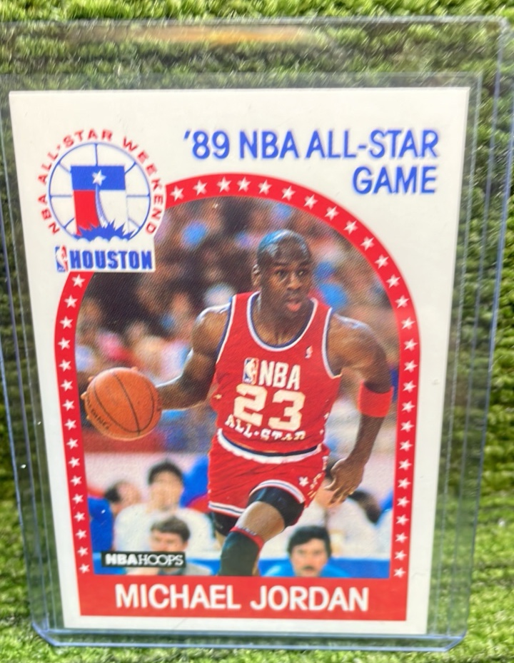 lot 29 image: 1989 NBA Hoops Michael Jordan, NBA All-Star Game Houston