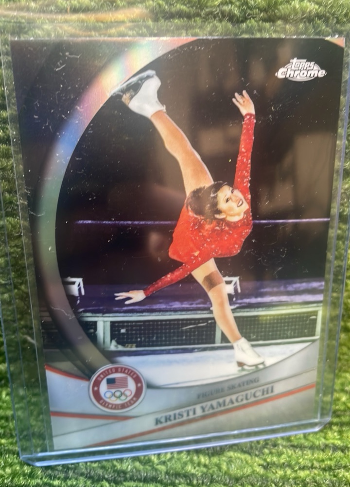 lot 36B image: 2026 Topps Chrome Winter Olympics, Christie Yamaguchi Refractor, Team USA