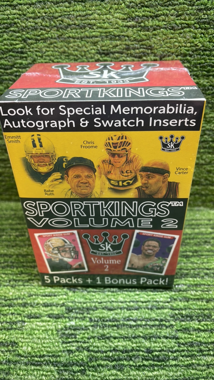 lot 54 image: 2020 SportKings Blaster Box Volume, 5 packs plus one bonus pack
