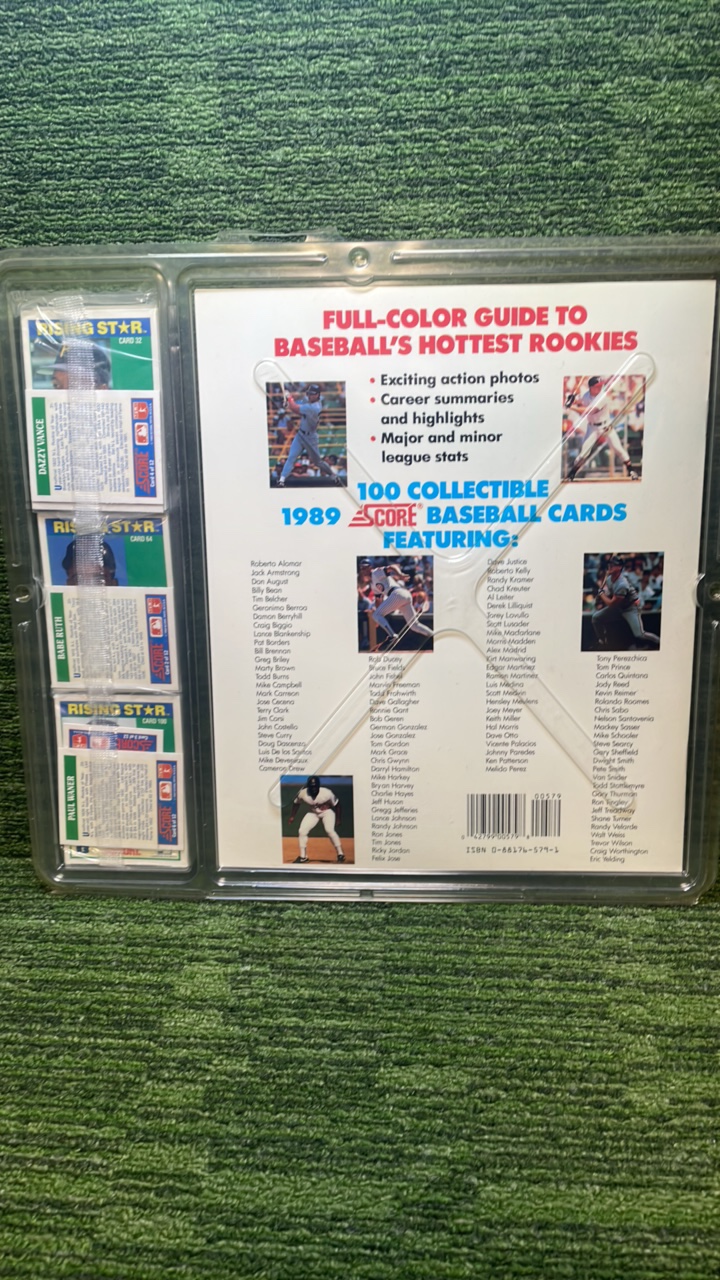 lot 65 image: 198889 SCORE Baseballs 100 Hottest Rookies Book- Factory Sealed