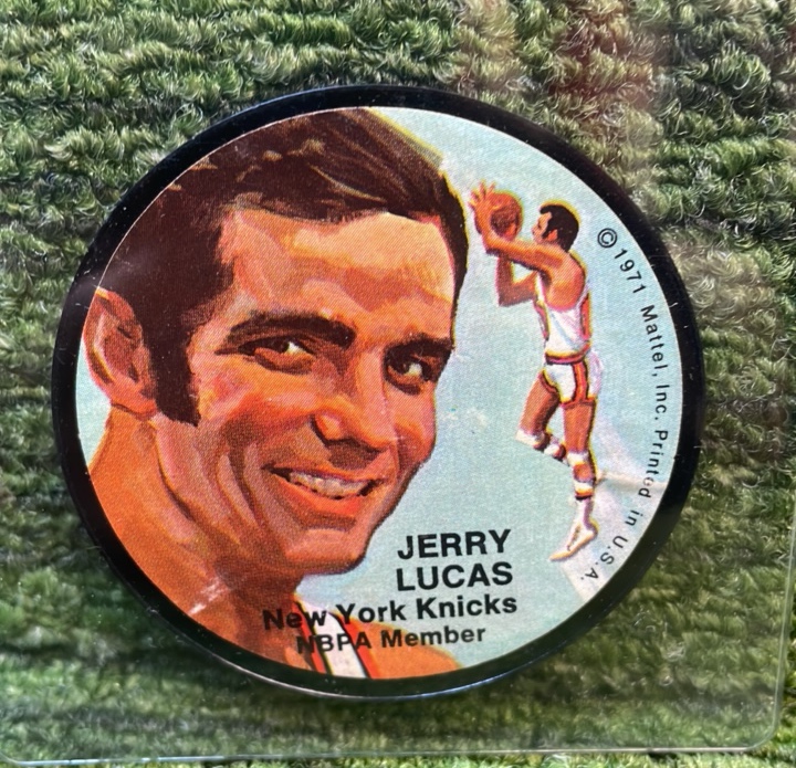 lot 91 image: 1971 Mattel Instant Replay Disc Jerry Lucas New York Knicks