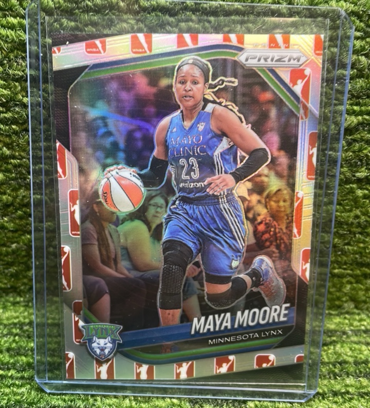 lot 94C image: 2025 PRIZM WNBA Maya Moore logo refractor Minnesota LYNX
