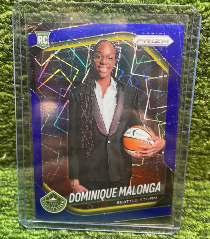 lot 94D image: 2025 PRIZM WNBA blue velocity Dominique MALONGA rookie card Seattle storm RC