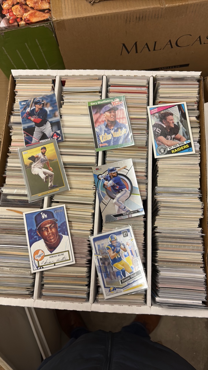Huge Box of Star and Super Star and Hall of Fame Sports Cards, Mostly Baseball and Football and Some Basketball
