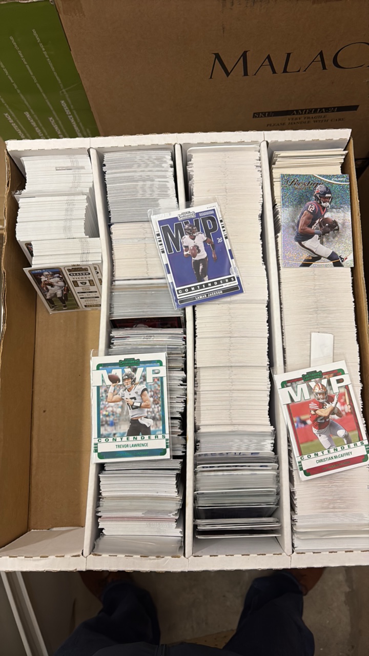 Box of Football Cards, Box Says Stars and Super Stars, Im Seeing Some Big Names, Mostly Newer Cards
