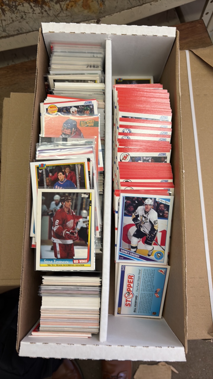 Box of Hockey Cards, Mix of Years, Stars and Average Players Mix