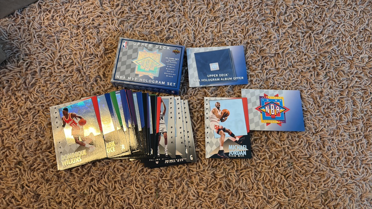 1992 Upper Deck Team MVP Set Includes Michael Jordan Card and Other All Time Greats