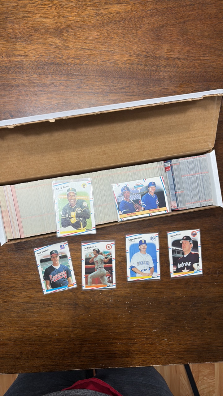 1988 Fleer Complete Baseball Card Set, Includes all the Coveted Rookies and Star Cards