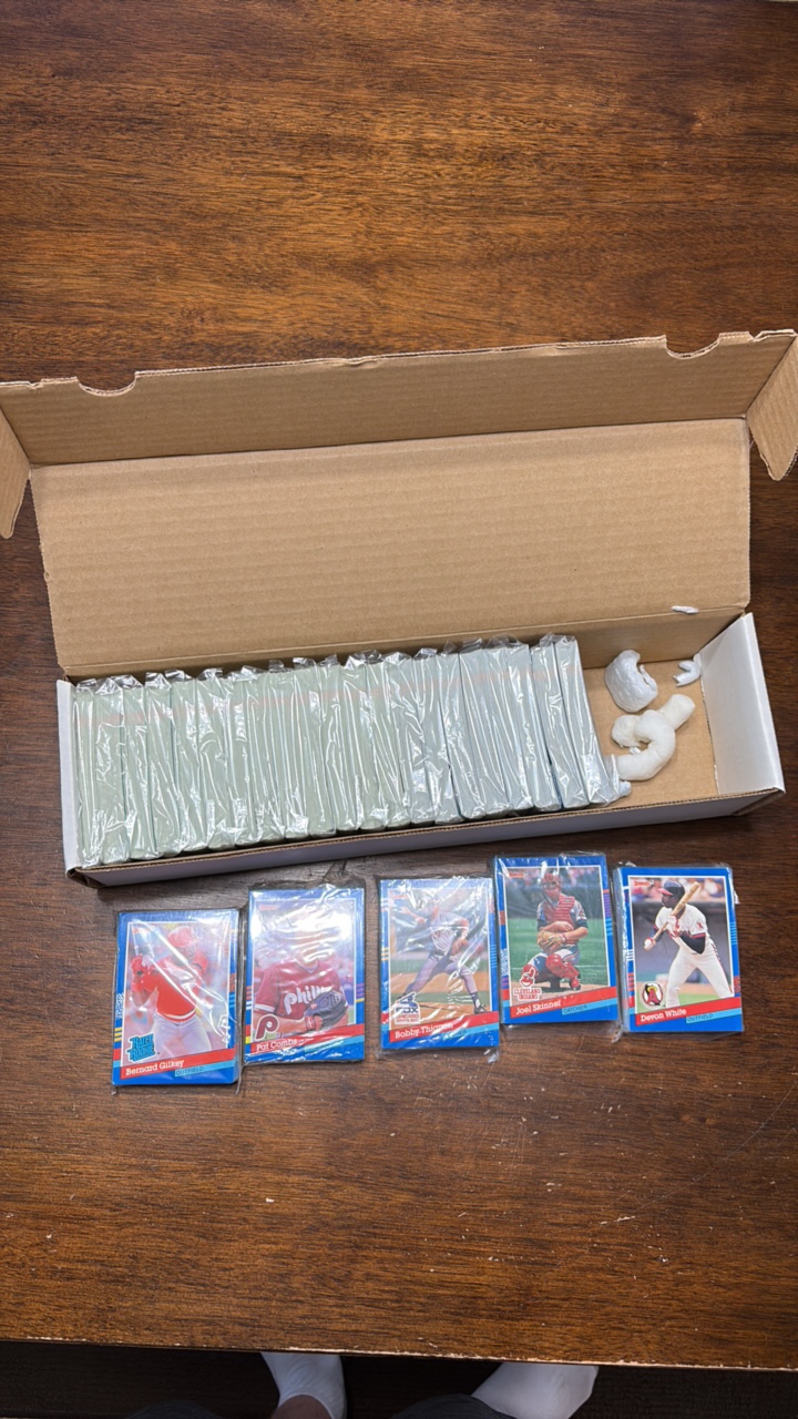 1991 Donruss Baseball Card Complete Set, Separated Into Team Bags and Organized by Number