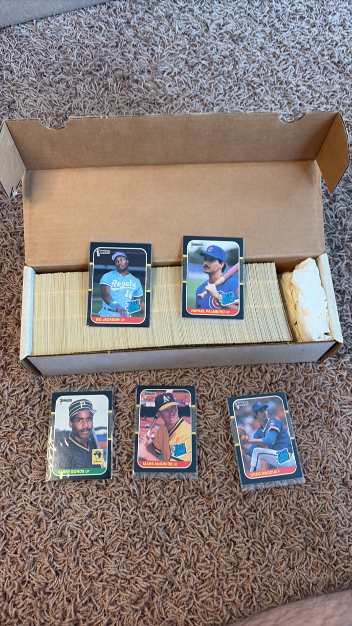 1987 Donruss Baseball Card Set, Includes Lots of Star Rookies