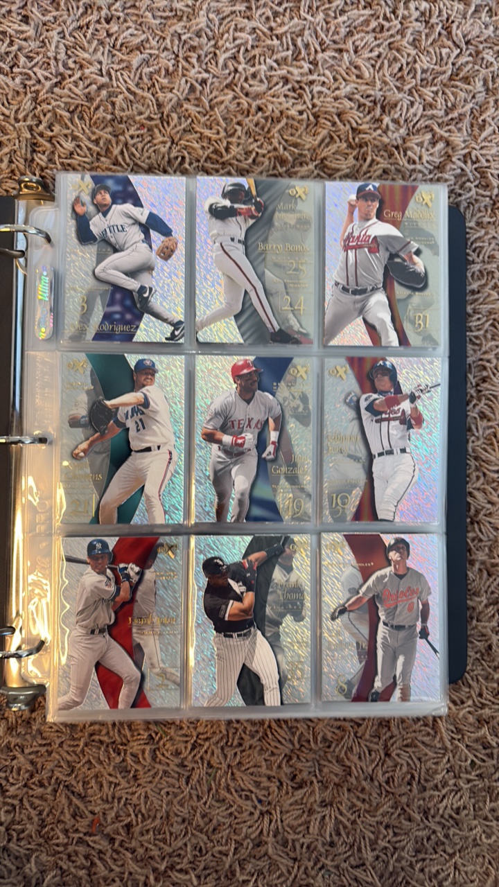 Binder of Baseball Cards, Higher End Sets With Stars and Rookies, Lots of Big Money Star Cards and Inserts, 32 Pages of Cards