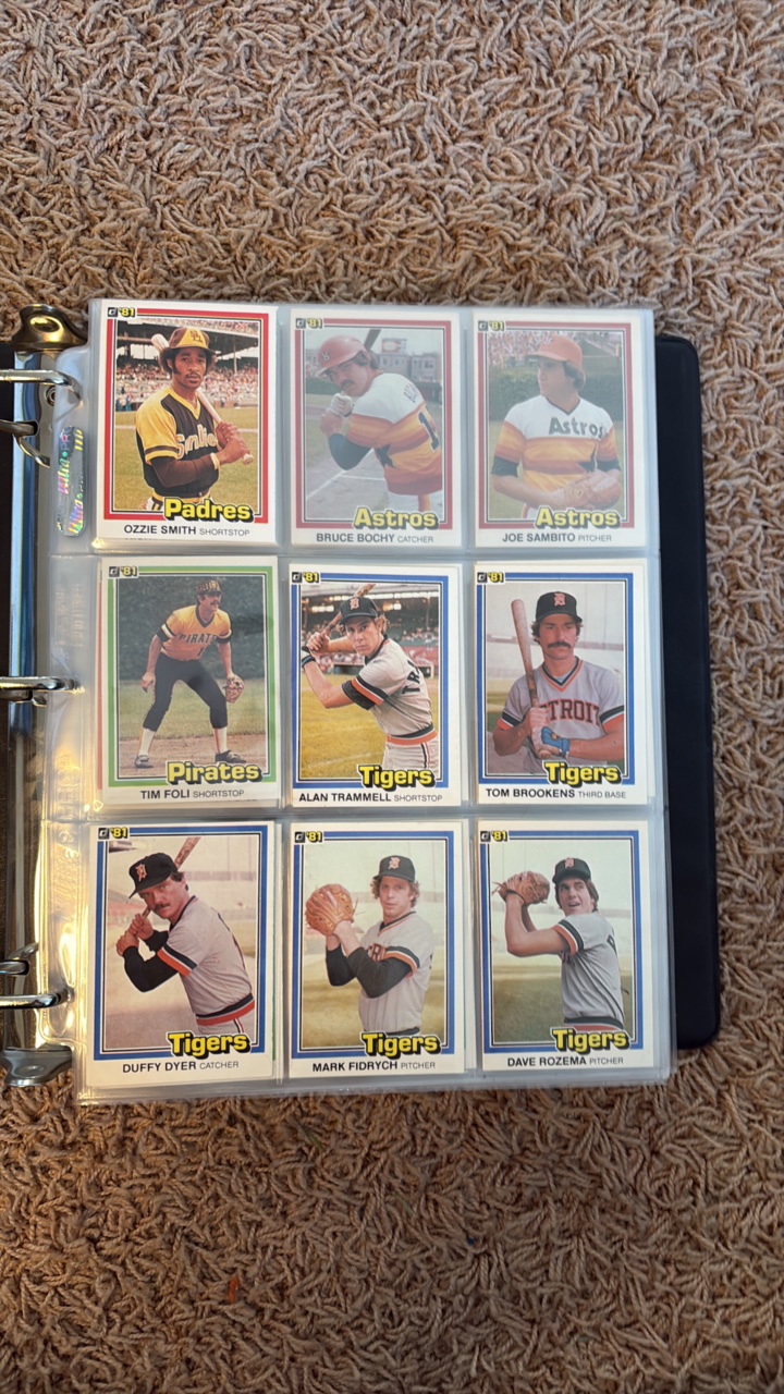 1981 Donruss Baseball Partial Set in Binder, Missing a few Cards But Most are Included