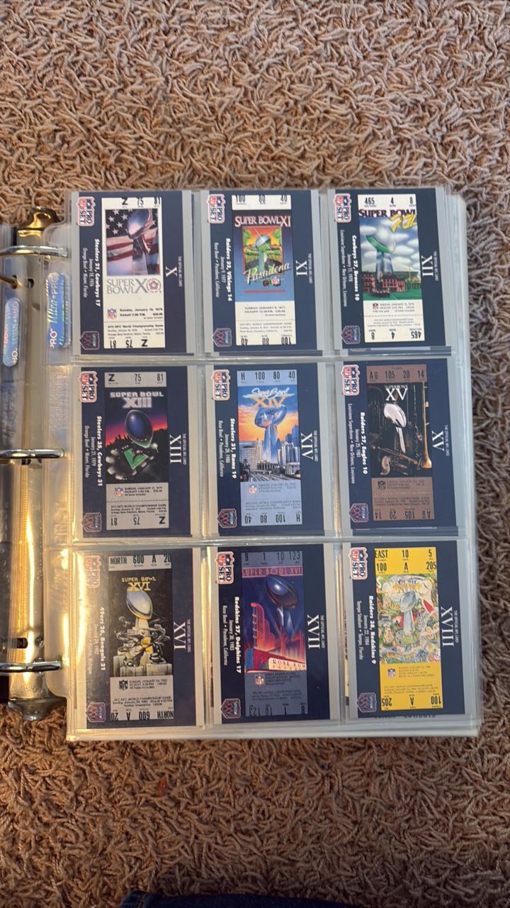 HUGE Binder of Football Cards, 98 Pages, 1990s to 2020s Lots of Stars, Rookies and Other Cards