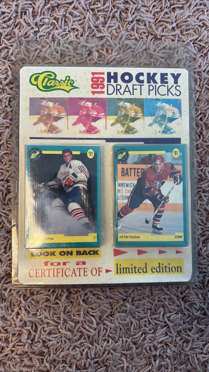 Sealed Classic 1991 Hockey Draft Pick Card Set, All Rookies Eric Lindros and Others