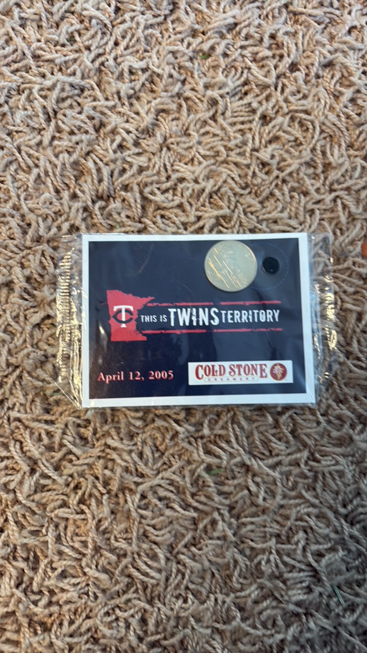Minnesota Twins Commemorative State Quarter Sealed, 2005 Team Giveaway to Fans