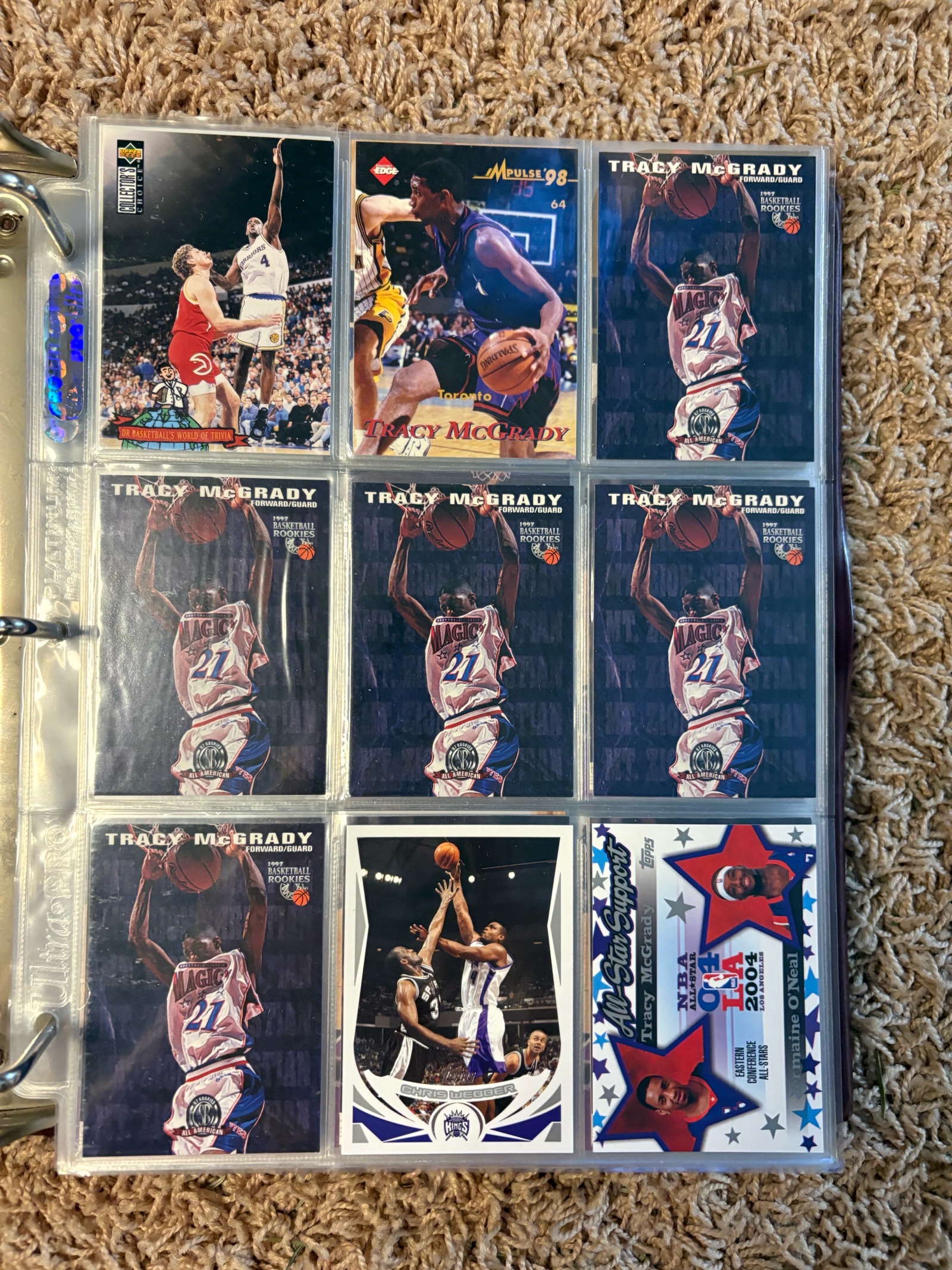 Tracy McGrady Basketball Card Lot NBA Legend